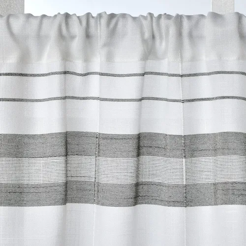 Vista 2 de SKL Home by Saturday Knight Ltd. Par de niveles de rayas de pizarra (paquete de 2), 56x24, blanco