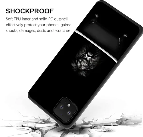 Vista 523 de Funda delgada para Google Pixel 4 XL, funda delgada de silicona de TPU suave a prueba de golpes para Google Pixel 4 XL, astronauta Galaxy