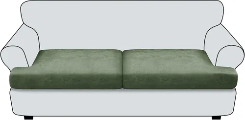 Vista 129 de Funda de cojín para sofá con aspecto de cuero, 1 unidad, elástica, para sala de estar, funda de cojín individual para sofá, protector de asiento