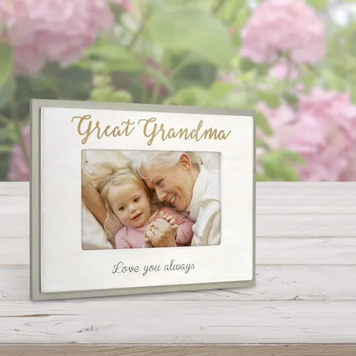 Vista 3 de Malden International Designs 80116-46 - Láser para abuela 4 x 6 para el Día de la Madre, color blanco, gris