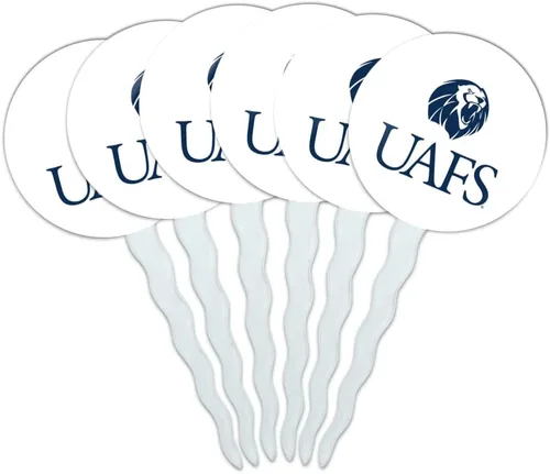 Vista 173 de Abilene Christian - Juego de 6 palillos para cupcakes con logotipo secundario
