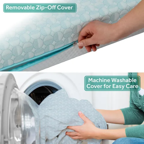 Vista 9 de Sealy Baby Colchón de cuna infantil de 2 etapas Plus ajuste de cama infantil, transpirable, resistente a las manchas, doble firmeza y ligero