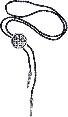 Vista 404 de Jeilwiy Corbata de bolo para hombre, corbata de vaquero occidental, collar de corbata de bolo dorado, corbata de cuero, corbata de Halloween