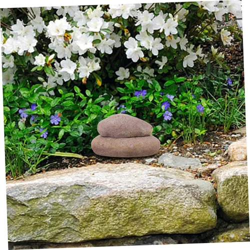 Vista 8 de Llavero de resina para jardín, para uso en exteriores, caja de ahorro de llaves duradera con aspecto de piedra realista para llaves y artículos