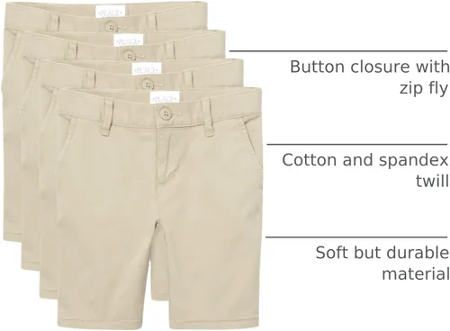 Vista 32 de The Children's Place Pantalones chinos ajustados para bebés y niños pequeños