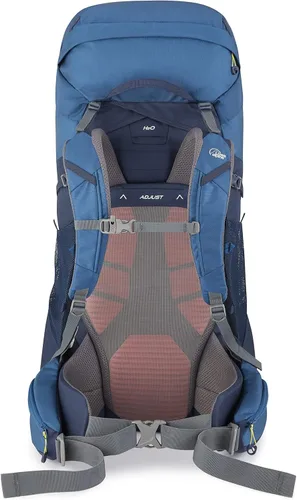 Vista 3 de Lowe Alpine Sirac Mochila de senderismo para varios días, Sirac 65 litros, tinta profunda/tinta