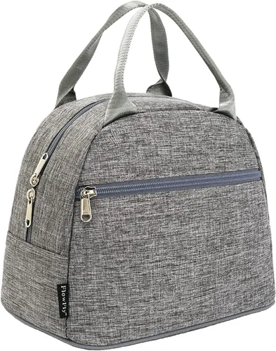 Vista 19 de Bolsa de almuerzo aislada FlowFly - Bolsa de asas organizadora para mujeres/hombres, Alpaca