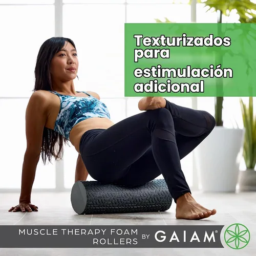 Vista 3 de Gaiam Restore - Rodillo de espuma, recuperación muscular, 36 pulgadas de largo High-Density EVA Foam Deep Tissue Massage Pre & Post-Workout