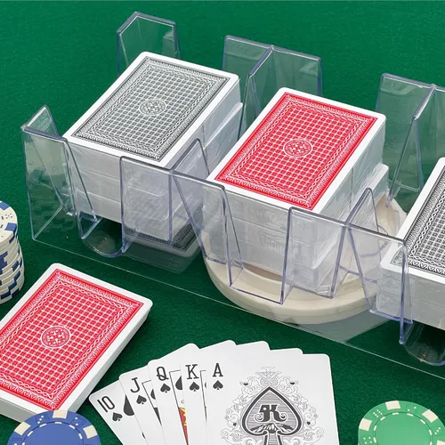 Vista 3 de Bandeja / sostén giratorio de 1 a 9 barajas de cartas (1 paquete), Paquete de 10
