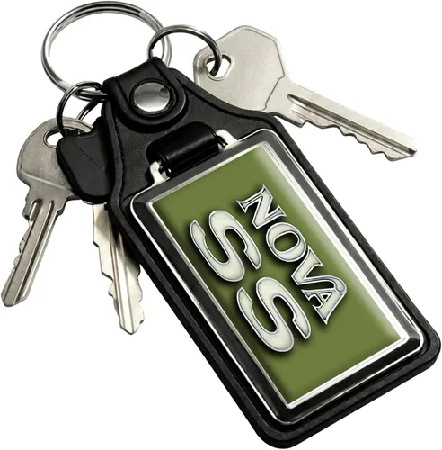 Vista 101 de Brotherhood Car Key Chain for Nova - Classic Models Keychain for Men and Blanco antiguo - Personalizado 1975