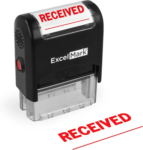 Vista 10 de Excelmark Sello de goma autoentintable desechable - tinta roja (A1539)