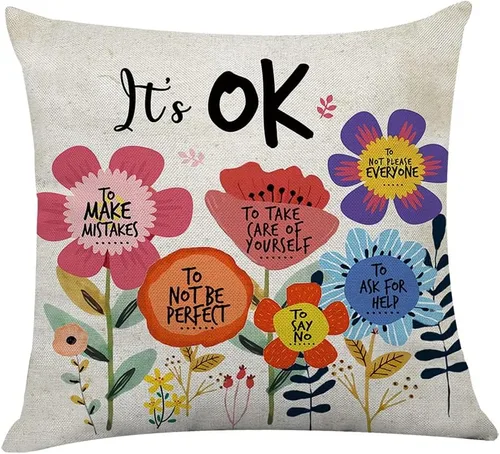 Vista 18 de Littlefa Inspiring Gifts - Funda de cojín con diseño de flores retro, funda de cojín decorativa para sala de estar, dormitorio, decoración para Sé
