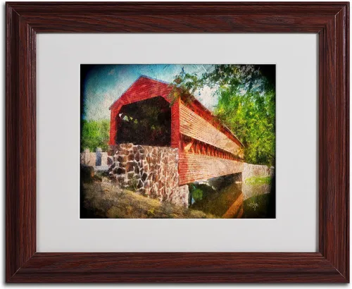 Vista 2 de Trademark Fine Art Lois Bryan - Arte enmarcado con marco de madera, 11 x 14 pulgadas