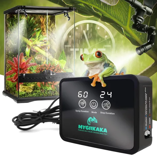 Vista 11 de Mister inteligente para reptiles, humidificadores de reptiles, sistema de nebulización automático con temporizador, humidificador de terrarios