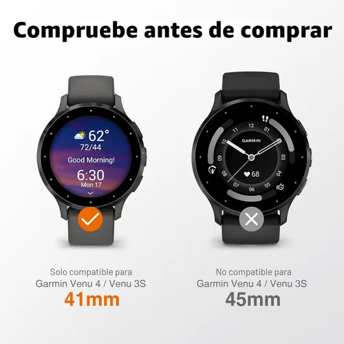Vista 2 de LK 6 Pack para Garmin Venu 3s Protector de Pantalla 41mm - Protector de Pantalla de TPU Suave Auto-Reparable Anti-Arañazos para Garmin Venu 41mm