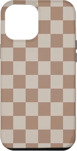Vista 26 de Bonita funda Classic Dark Brown Checkered Big Checkerboard para iPhone 16