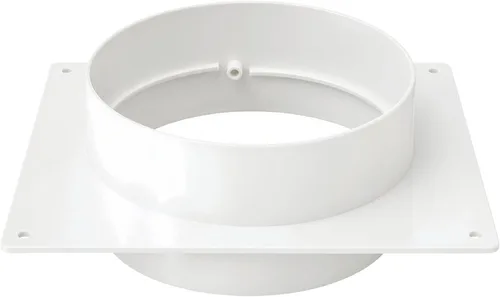 Vista 12 de Vent Systems Conector de conducto de ventilación de aire de 4 pulgadas, brida de tubo de ventilación recta, placa de conector de conductos