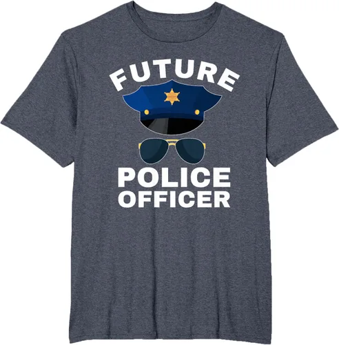 Vista 17 de Camiseta de policía para niños con texto en inglés «Proud Cop Dad»