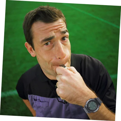 Vista 2 de Abaodam Reloj de cuenta regresiva de árbitro de fútbol, cronómetro, cronómetro, cronógrafo ligero para partidos de fútbol, duradero y portátil