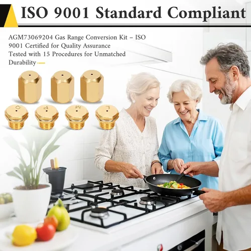 Vista 7 de Agm73069204 Kit de conversión de gas natural a LP. Compatible con Kenmore, kit de conversión de propano líquido (Lp) LG para cocina de gas, horno
