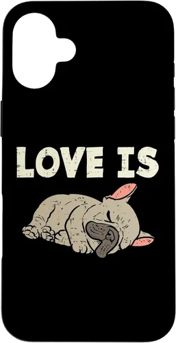 Vista 23 de Love is French Bulldog - Funda de regalo para iPhone 17