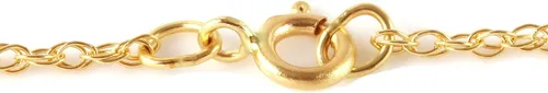 Vista 4 de Galaxy Gold GG Collar Sarajevo de oro amarillo macizo de 14 k con rubí de 2,5 quilates
