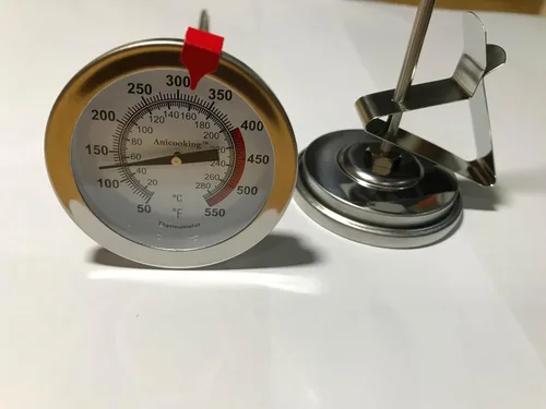 Vista 2 de Termómetro de caramelo con clip para olla y sonda de 8 pulgadas (2 paquetes), el mejor termómetro de aceite para freír, termómetro de dulces