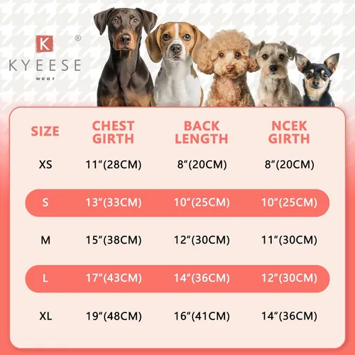 Vista 2 de KYEESE Vestidos para perro, corbata de moño rosa, ropa para mascotas, chaleco Yorkshire, camisa, vestido de verano para perro, princesa, XS