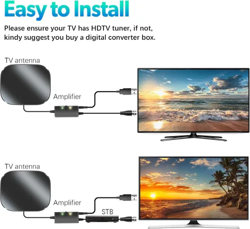 Vista 13 de Antena de TV para canales locales, antena digital para Smart TV