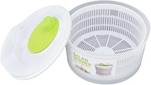 Vista 7 de Ensalada, escurridor de ensaladas, multifunción, grande, 3L, secadora de verduras con cuenco y colador para cocinar