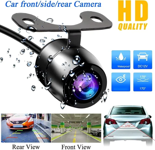 Vista 2 de Car Reverse Camera 7" Rear View Monitor Mirror Wireless Reverse Backup Camera Kit Replacement for Car Truck Van Car Rear Camera(Wireless Kit)(Camera