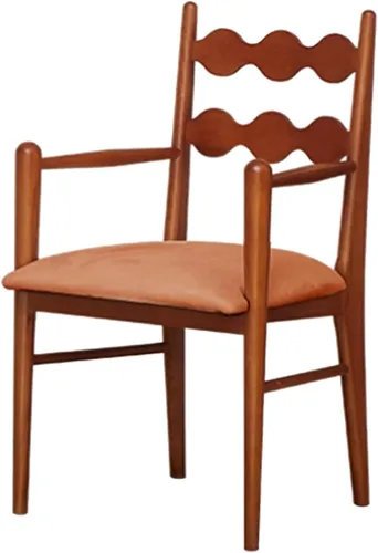 Vista 16 de Sillas de comedor tapizadas, silla de cocina con respaldo, silla de sala de estar con brazos versátil asiento de comedor de granja, sillas