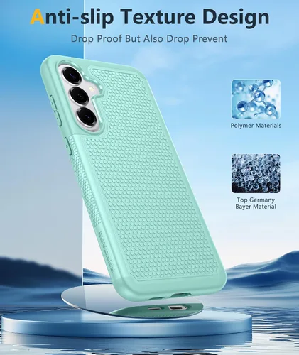 Vista 896 de FNTCASE Funda para iPhone 17 Pro: Fundas delgadas translúcidas de color azul claro compatibles con MagSafe, protección completa de la cámara