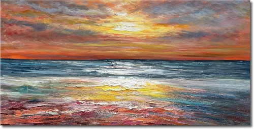 Vista 18 de Limiyer Arte pintado a mano moderno arte abstracto pintura al óleo blanco y marrón textura gruesa lienzo arte pintura al óleo sala de estar