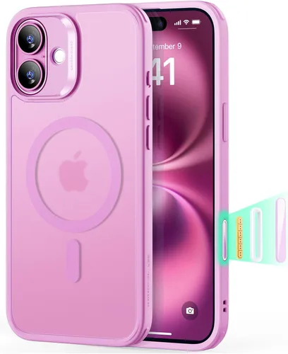 Vista 15 de ESR Classic Hybrid - Funda para iPhone 16 Pro, color negro transparente claro negro