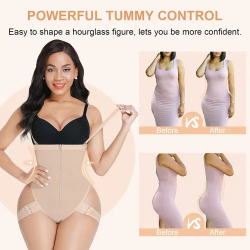 Vista 2 de FeelinGirl Faja moldeadora para mujer, firme, triple control de abdomen, pantalones cortos Faja levanta glúteos, moldeador de cuerpo invisible