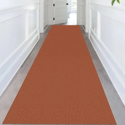 Vista 23 de KOZYFLY - Tapetes de pasillo, lavables, con respaldo de goma antideslizante, tapete de algodón para interiores, entrada, puerta trasera, habitación