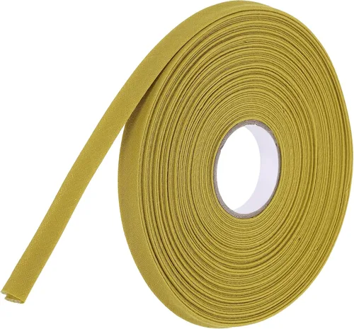 Vista 148 de MECCANIXITY Cinta al bies de doble pliegue de 1 pulgada, cinta al bies de poliéster continua a granel para coser, costura, acolchado, dobladillo