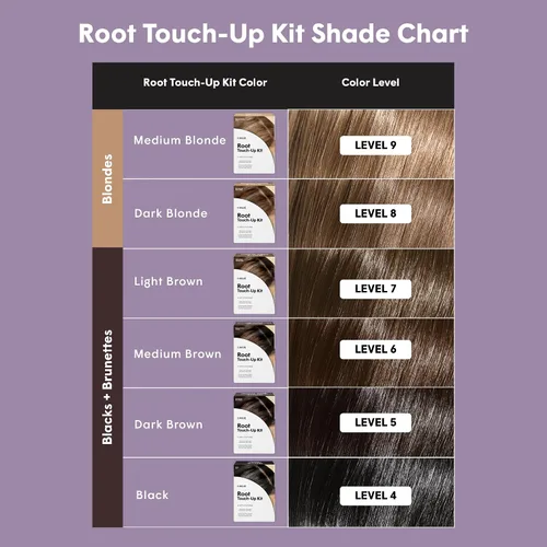Vista 9 de dpHUE Kit de retoque de raíces, marrón medio - Tinte permanente para el cabello para cobertura de canas - Incluye dos aplicaciones - Sin parabenos
