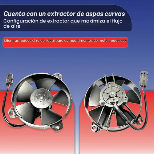 Vista 5 de Spal 30103059 Ventilador extractor de 5.2 pulgadas, 12 voltios, hoja recta de alto rendimiento, 342 cfm, VA31-A101/46A, conector sellado, paquete