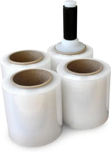 Vista 15 de IDL Packaging Mini rollo de envoltura elástica de 5 pulgadas x 1000 pies