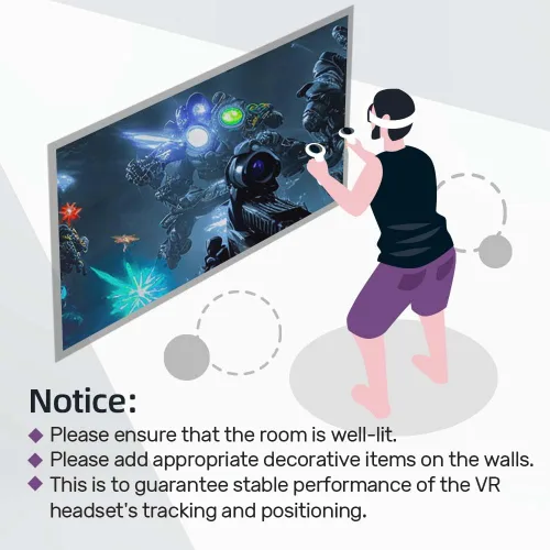 Vista 4 de DPVR E4 VR Headsets, PCVR Headset with Controller, Virtual Reality Headset for PC Games, Support SteamVR Games (E4 Elite)