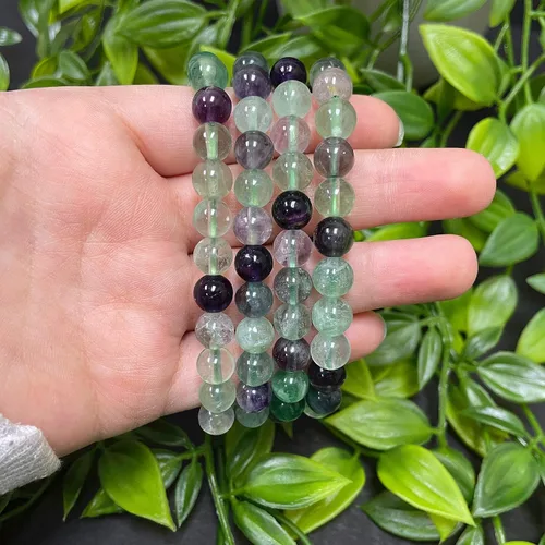 Vista 477 de Gem Avenue Handmade Round Bead Stretch Bracelet Unisex Natural Stone Beaded Jewelry for Men & Women, Elastic Wristband for Daily Wear