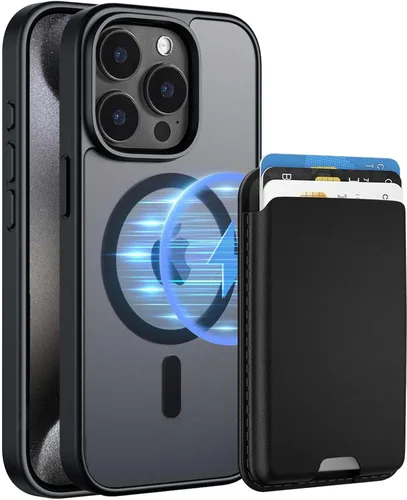 Vista 25 de Funda magnética para iPhone 12 Pro Max, cartera magnética desmontable con soporte para tarjetas, [compatible con MagSafe] grado militar, a prueba