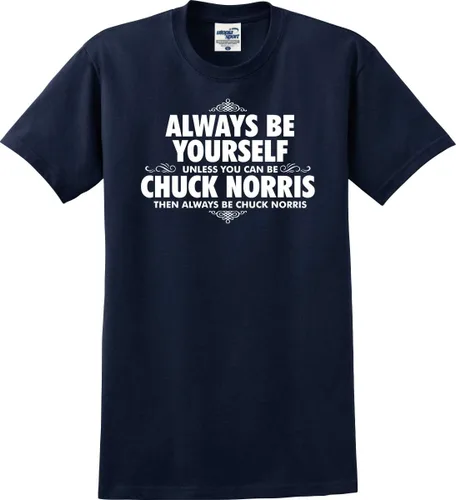 Vista 2 de Camiseta divertida aprobada por Chuck Norris (S-5X)