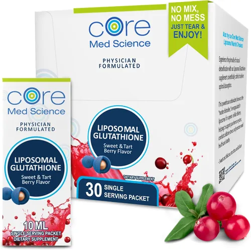 Vista 8 de Glutatión liposomal optimizado, 0.018 oz. L glutatión reducido bajo la marca "Setria más 0.018 oz de fosfatidilcolina. Ayuda a mantener la salud
