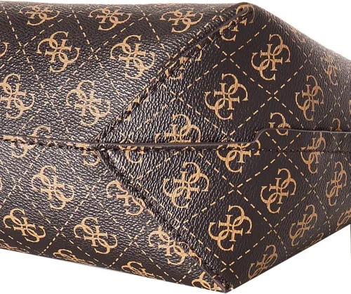 Vista 4 de GUESS Bolso Eco Brenton, Marrón Multicolor