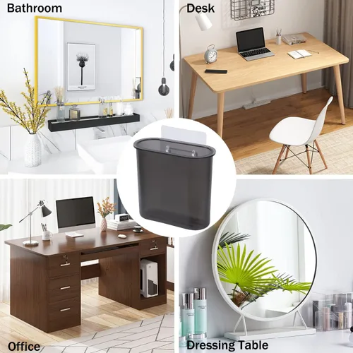 Vista 3 de 2 soportes para cepillos de dientes de montaje en pared para baño, ducha, soporte de cepillo de dientes para cepillo de dientes eléctrico, pasta