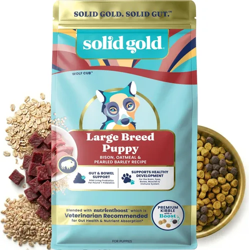 Vista 13 de Solid Gold Toy & Small Breed Dog Food Dry Small Bites - Alimento para perros de grano entero de bisonte - Croquetas saludables para perros con alta