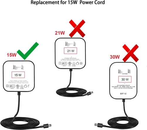 Vista 4 de Adaptador de corriente de 15 W para Echo Pop, Echo Spot, Echo Dot (3ª/4ª/5ª generación), Echo Dot con reloj (3ª/4ª/5ª generación), Echo Dot Kids